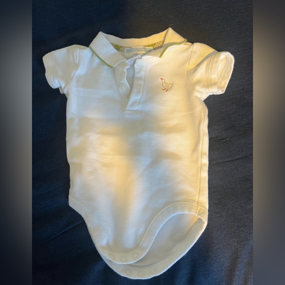 Janie and Jack Baby Boys polo onesie Preppy cotton
